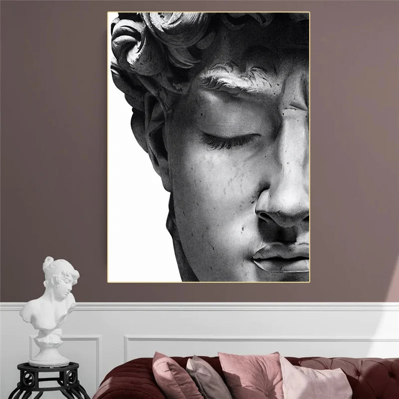 David's Gaze Modern Canvas Poster Art