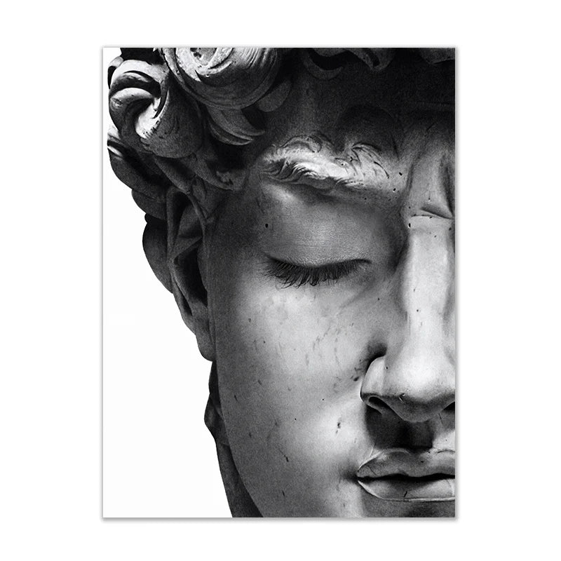 David's Gaze Modern Canvas Poster Art