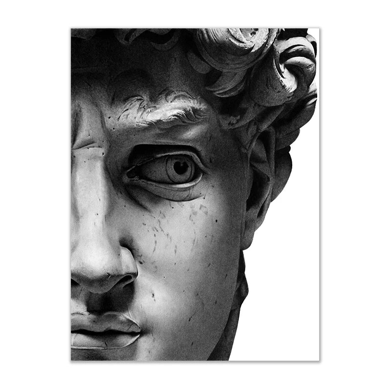 David's Gaze Modern Canvas Poster Art