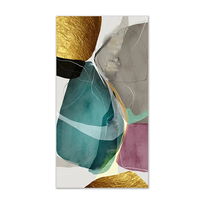 Modern Luxury Colorful Stone Canvas Posters