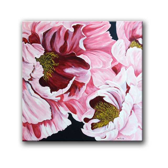 Creative Oil Painting Flowers Canvas Prints