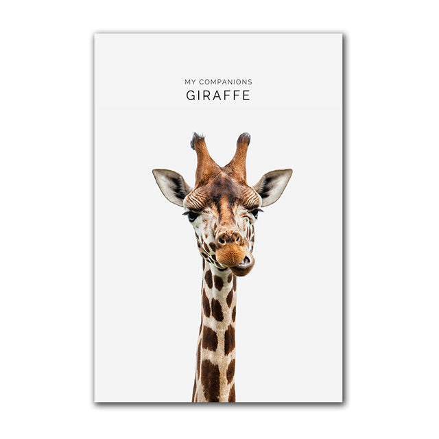 My Companion Cute Animals Canvas Prints