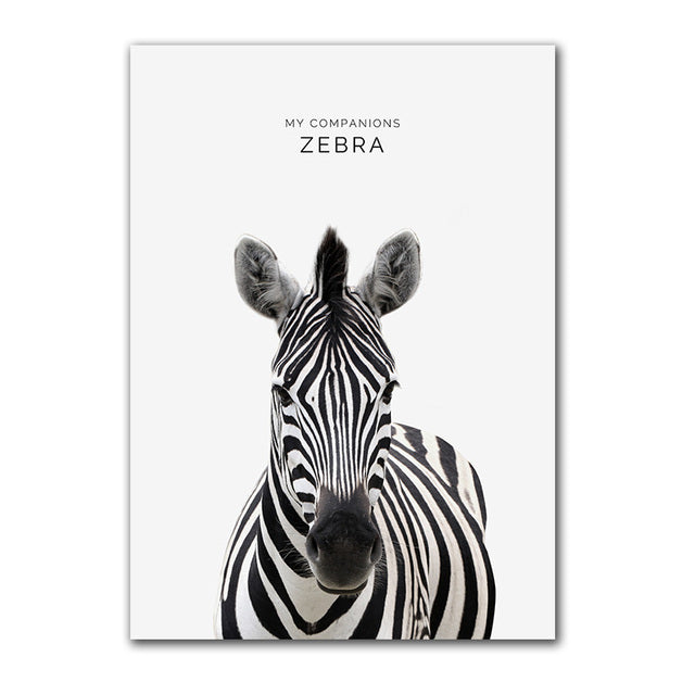 My Companion Cute Animals Canvas Prints