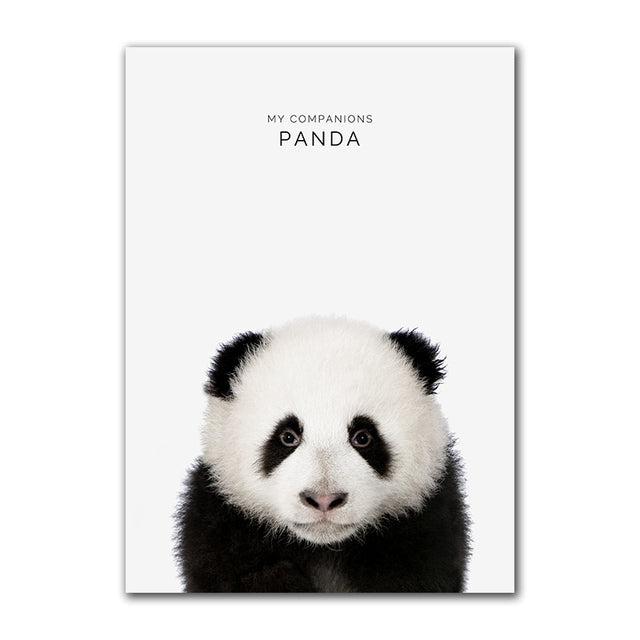 My Companion Cute Animals Canvas Prints