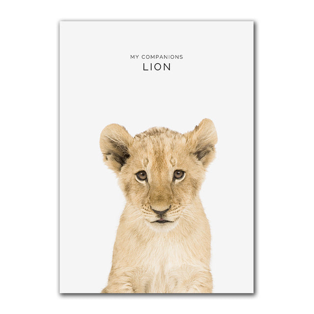My Companion Cute Animals Canvas Prints