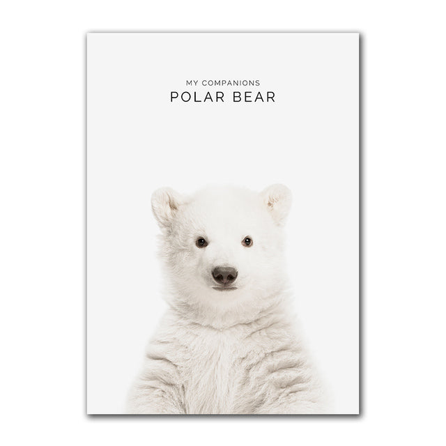 My Companion Cute Animals Canvas Prints