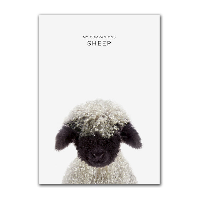 My Companion Cute Animals Canvas Prints