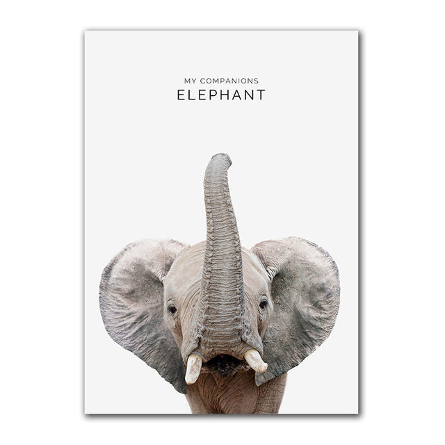 My Companion Cute Animals Canvas Prints