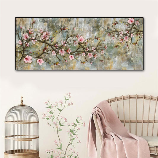 Nordic Cherry Blossom Canvas Wall Art
