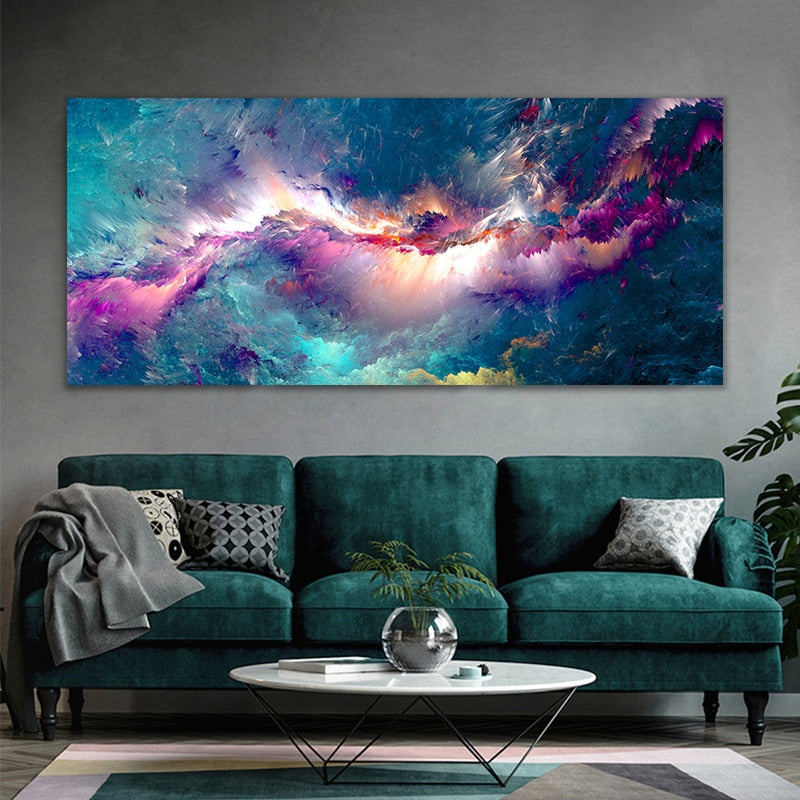 Abstract Fusion Cloud Wall Art Canvas Painting Prints