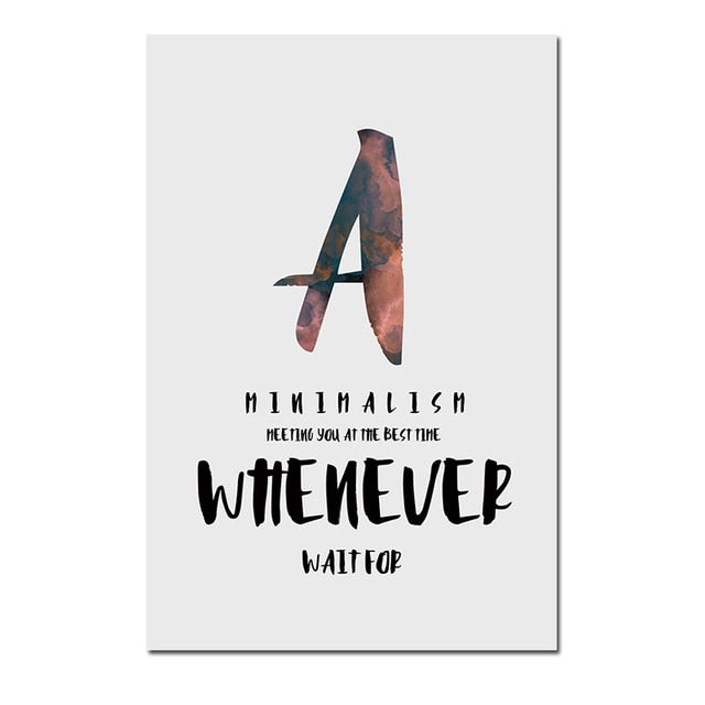 Nordic Flamingo Sea Minimalism Quote Canvas Print