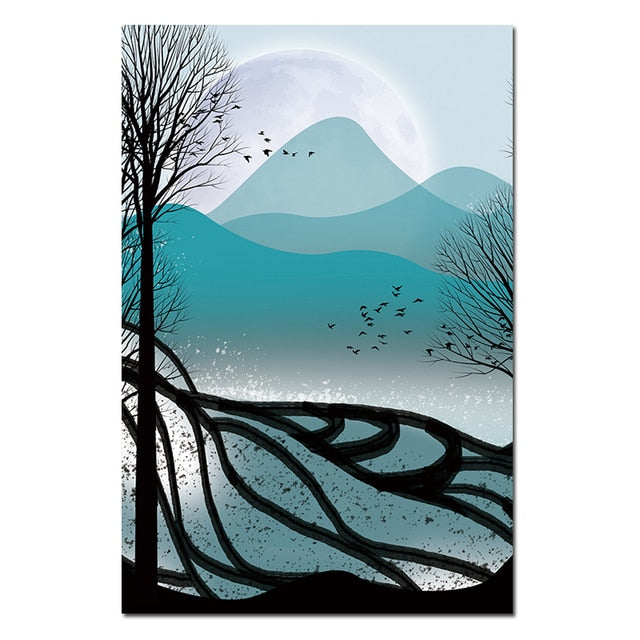Beautiful Forest Scenery Canvas Art