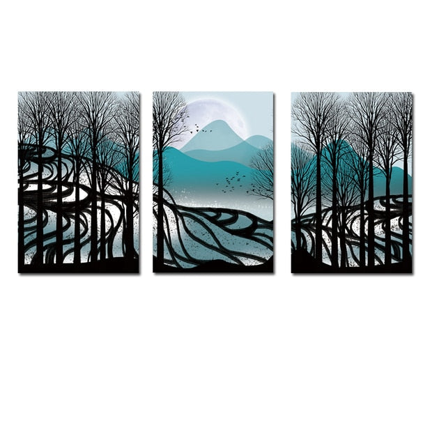 Beautiful Forest Scenery Canvas Art
