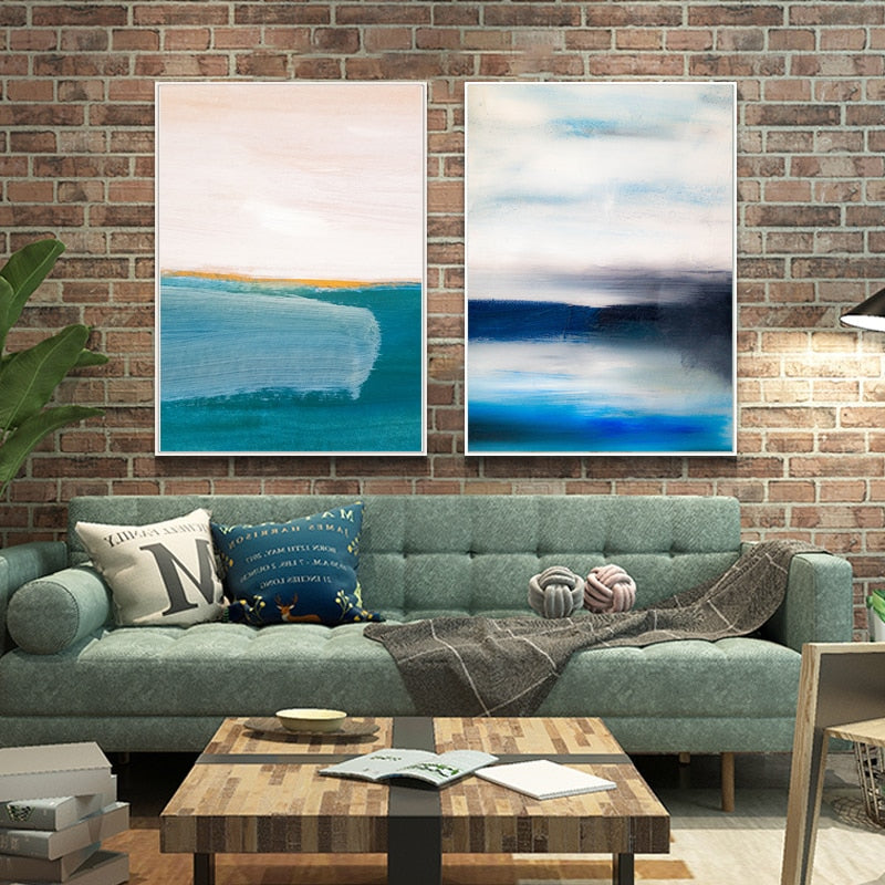 Blue Ocean Sea Landscape Wall Art