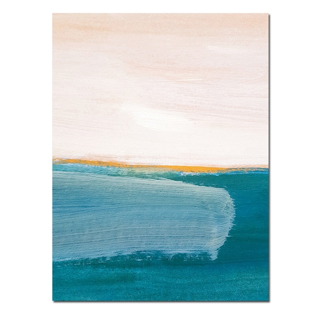 Blue Ocean Sea Landscape Wall Art