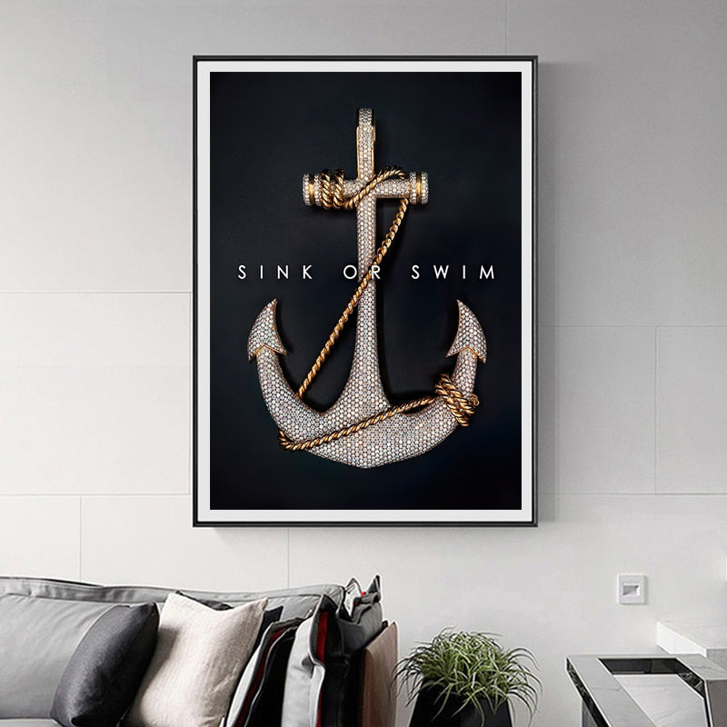 Anchor Quote Room Decor Posture Print