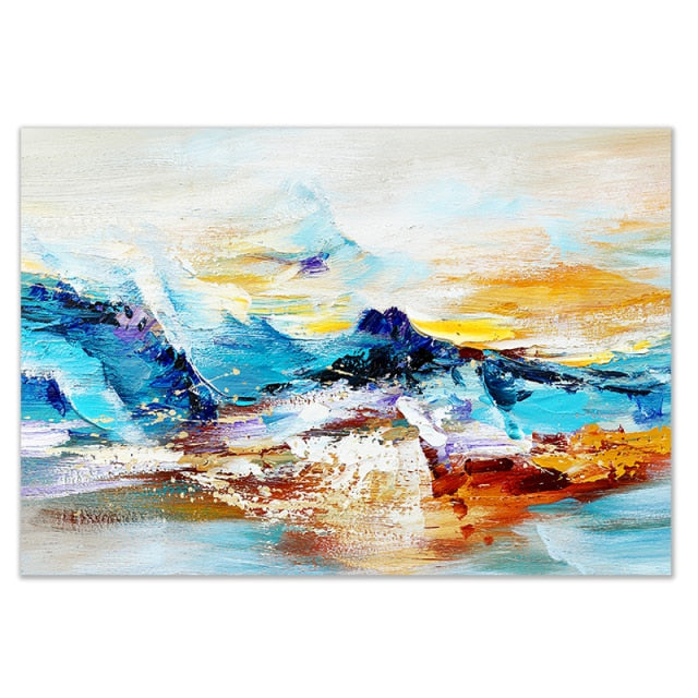 Colorful Summer Landscape Canvas Painting Prints