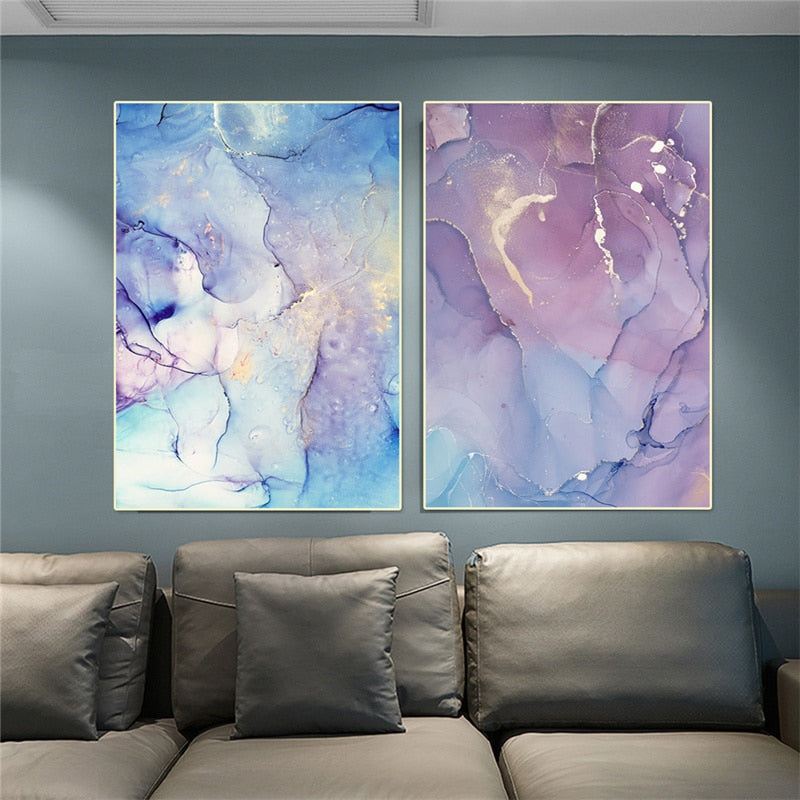 Abstract Colorful Waterproof Canvas Prints for Living Room