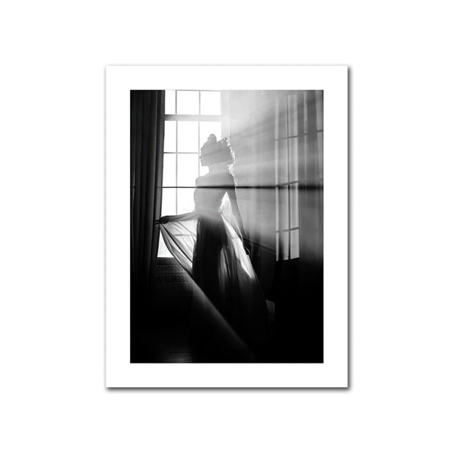 Black & White Retro Canvas Pictures