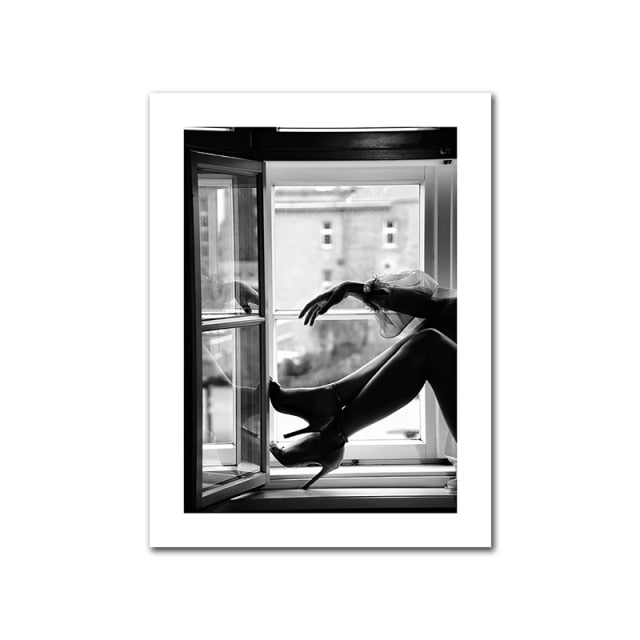 Black & White Retro Canvas Pictures