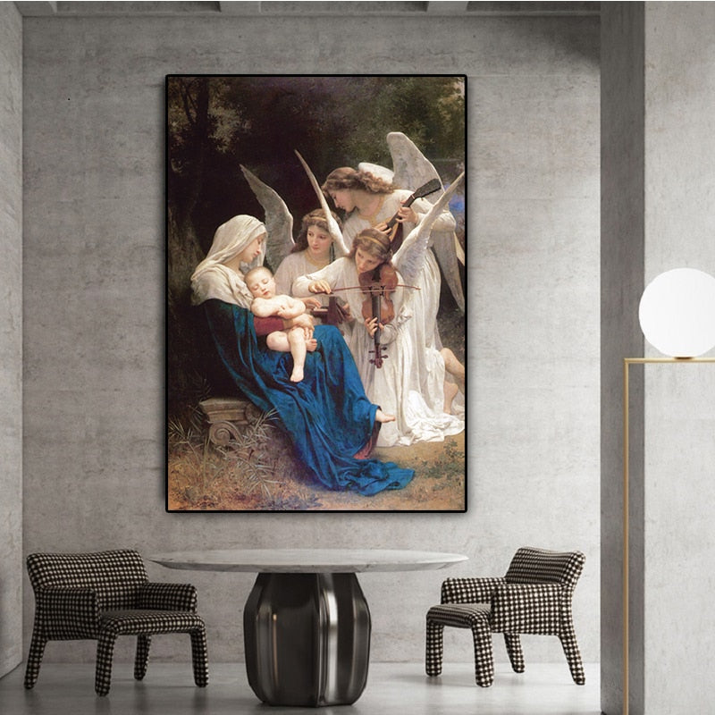 Song of the Angel Famous Painting Reproduction