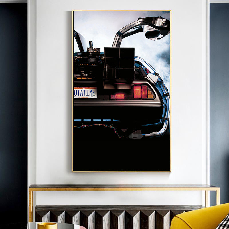 Back in Time Modern Car Poster