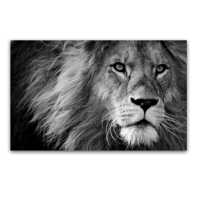 Roaring Lion Canvas Wall Art