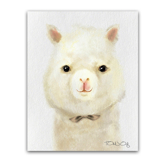 Pig Rabbit Nordic Poster Canvas Print
