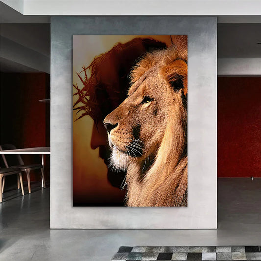 Man and Lion Vintage One Piece Posters