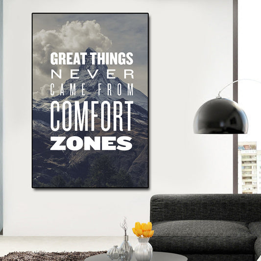 Canvas Poster Inspirational Motivational Words