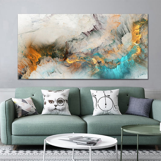 Thunder Lightning Cloud Smoke Canvas Wall Art