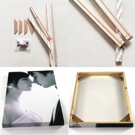 DIY Wood Frame Height 80cm to 130cm for Hanging Canvas Paintings