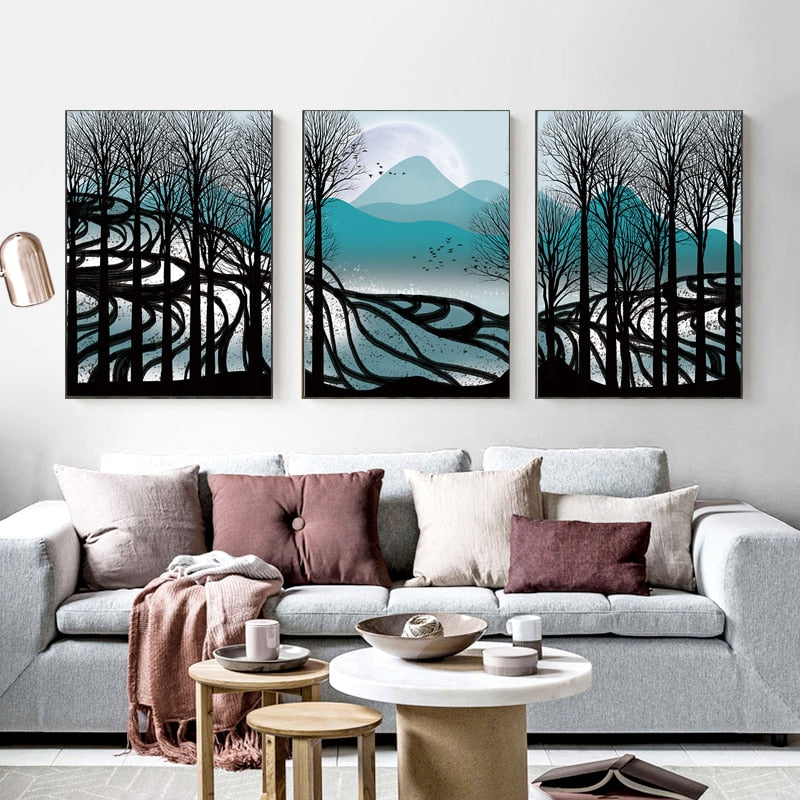 Beautiful Forest Scenery Canvas Art