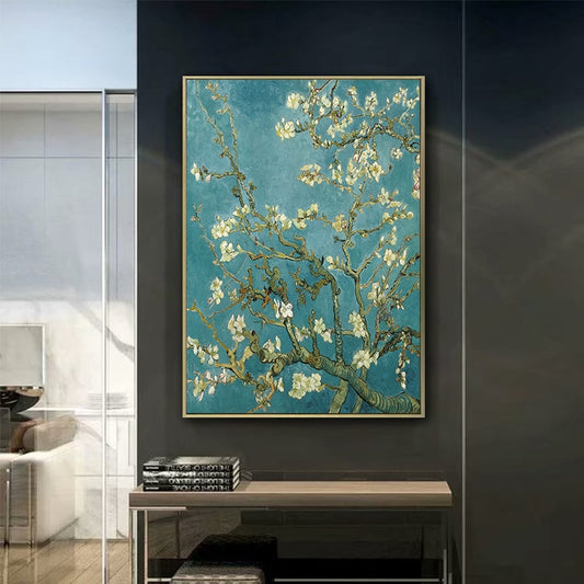Apricot Blossom Canvas Painting Wall Art