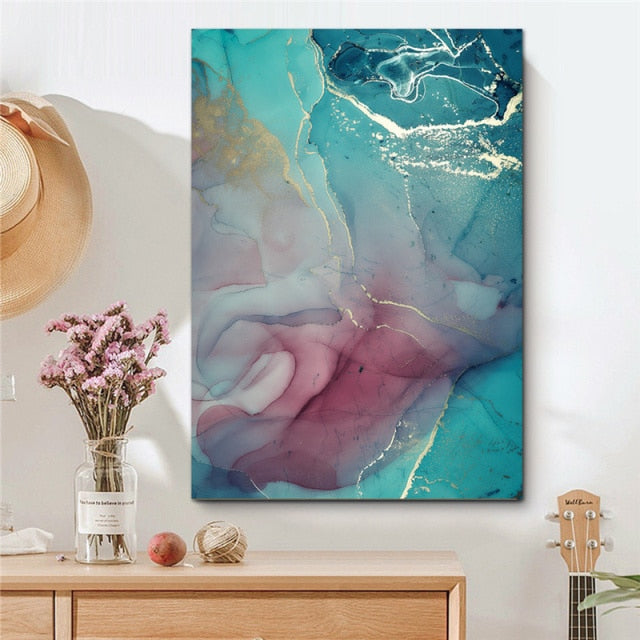 Abstract Colorful Waterproof Canvas Prints for Living Room