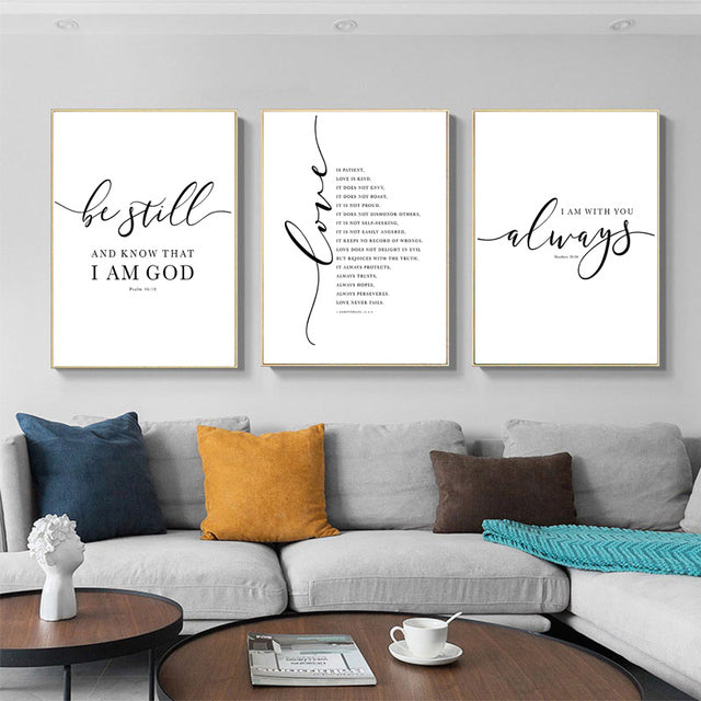 Love Quotes Motivational Canvas Wall Art