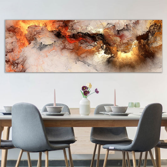 Smoke Texture Abstract Canvas Wall Art Print