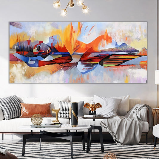 Abstract Buddha Canvas Wall Art