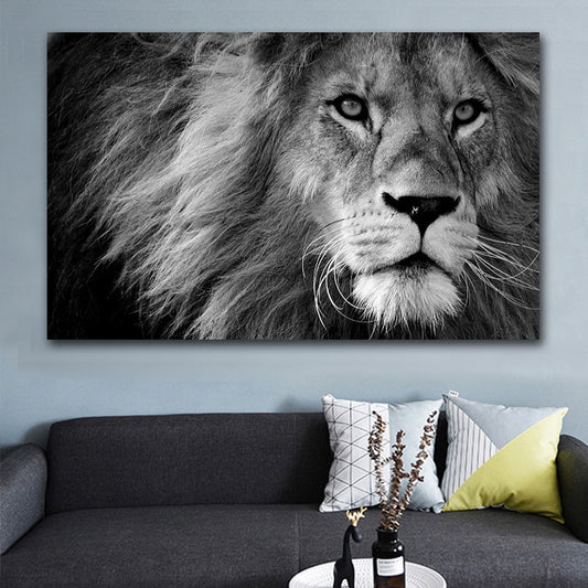 Roaring Lion Canvas Wall Art