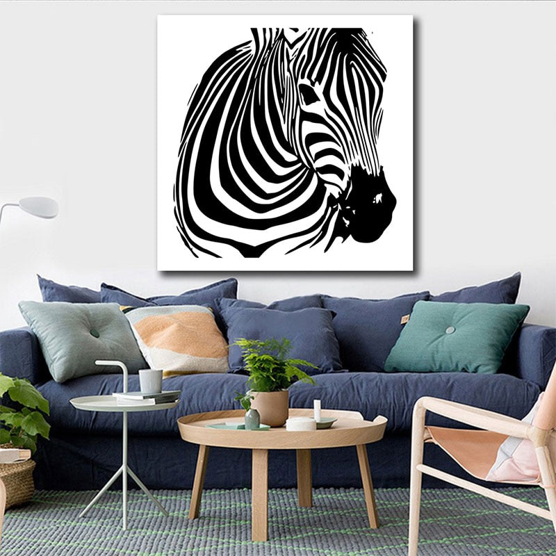 Black and White Zebra Wall Art